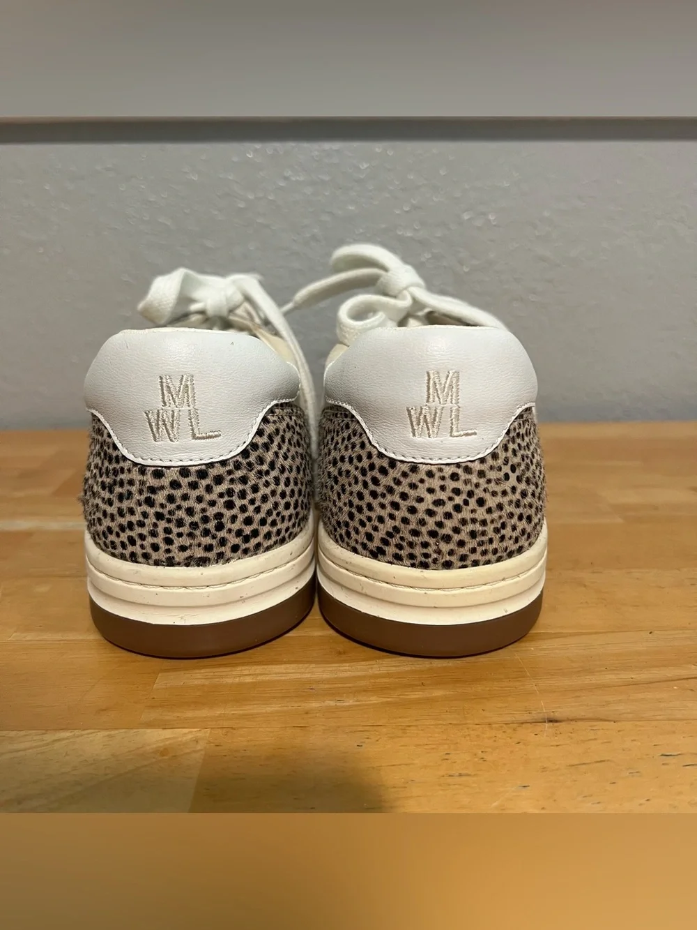 Madewell Calf Hair Leopard Print Leather Sneakers Women’s Size 9